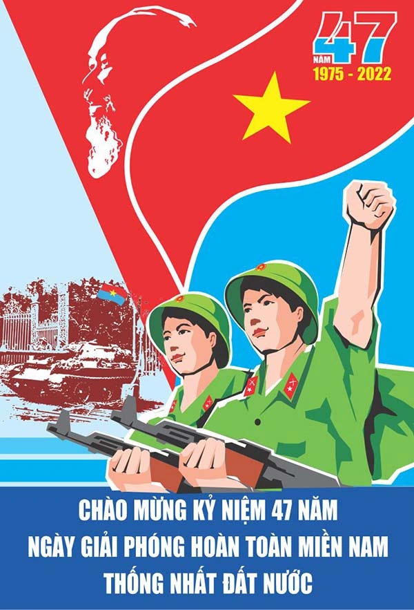 Tải mẫu thiết kế poster chào mừng kỷ niệm 30/4 và 1/5 file CDR (PM806)