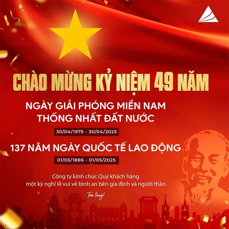 Mẫu Banner Chào Mừng Ngày Lễ 30/4 - 1/5 File PSD Thiết Kế Chuyên Nghiệp