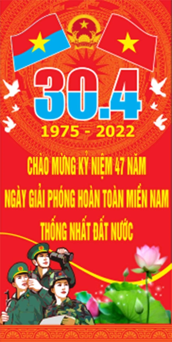 Mẫu phướn 30/4 và 1/5 file Corel (CDR) thiết kế chuyên nghiệp