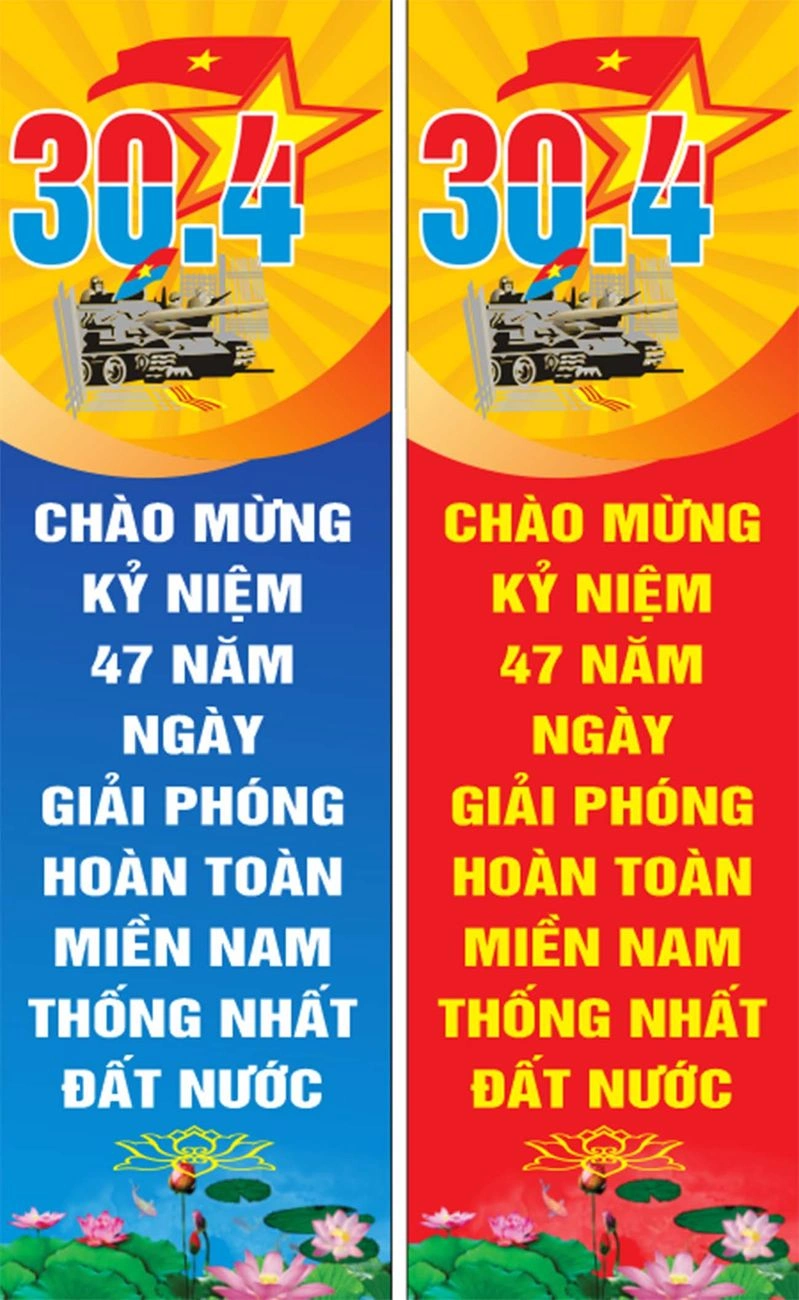 Mẫu Phướn 30/4 và 1/5 File Corel (CDR) Vector Đẹp, Sắc Nét