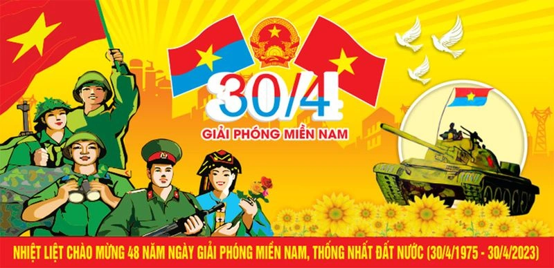 Mẫu Pano Ngày Lễ 30/4 - 1/5 File Corel (CDR) Vector Đẹp, Sắc Nét