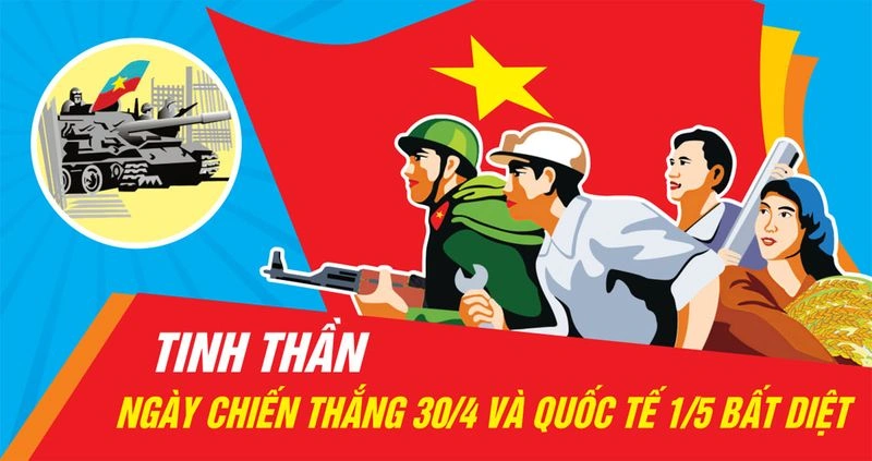 Mẫu Pano Kỷ niệm 30/4 và 1/5 File Corel (CDR) Vector Chuẩn In Ấn