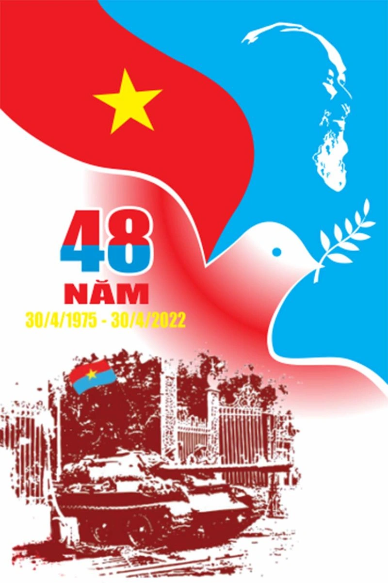 Mẫu phướn 30/4 và 1/5 file Corel (CDR) - Thiết kế đẹp, ấn tượng cho cơ quan nhà nước
